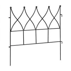 Relaxdays 6 X Beetzaun In Schwarz