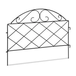 Relaxdays 6 X Beetzaun In Schwarz