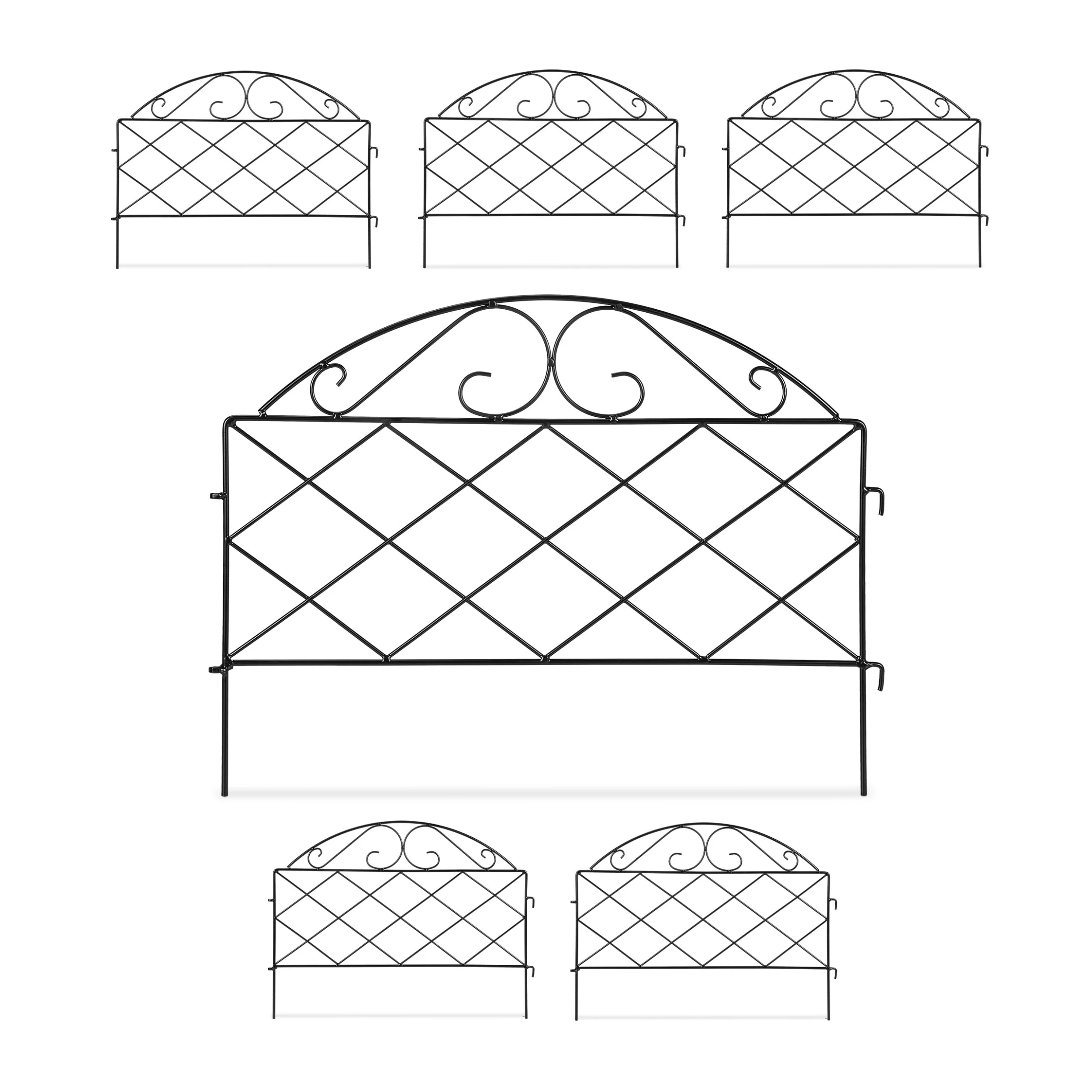 Relaxdays 6 X Beetzaun In Schwarz – Bild 8