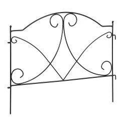 Relaxdays 6 X. Beetzaun In Schwarz