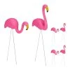 Relaxdays 6x Flamingo Figur In Pink