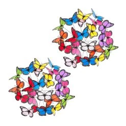 Relaxdays 72x Gartendeko "Schmetterling" In Bunt