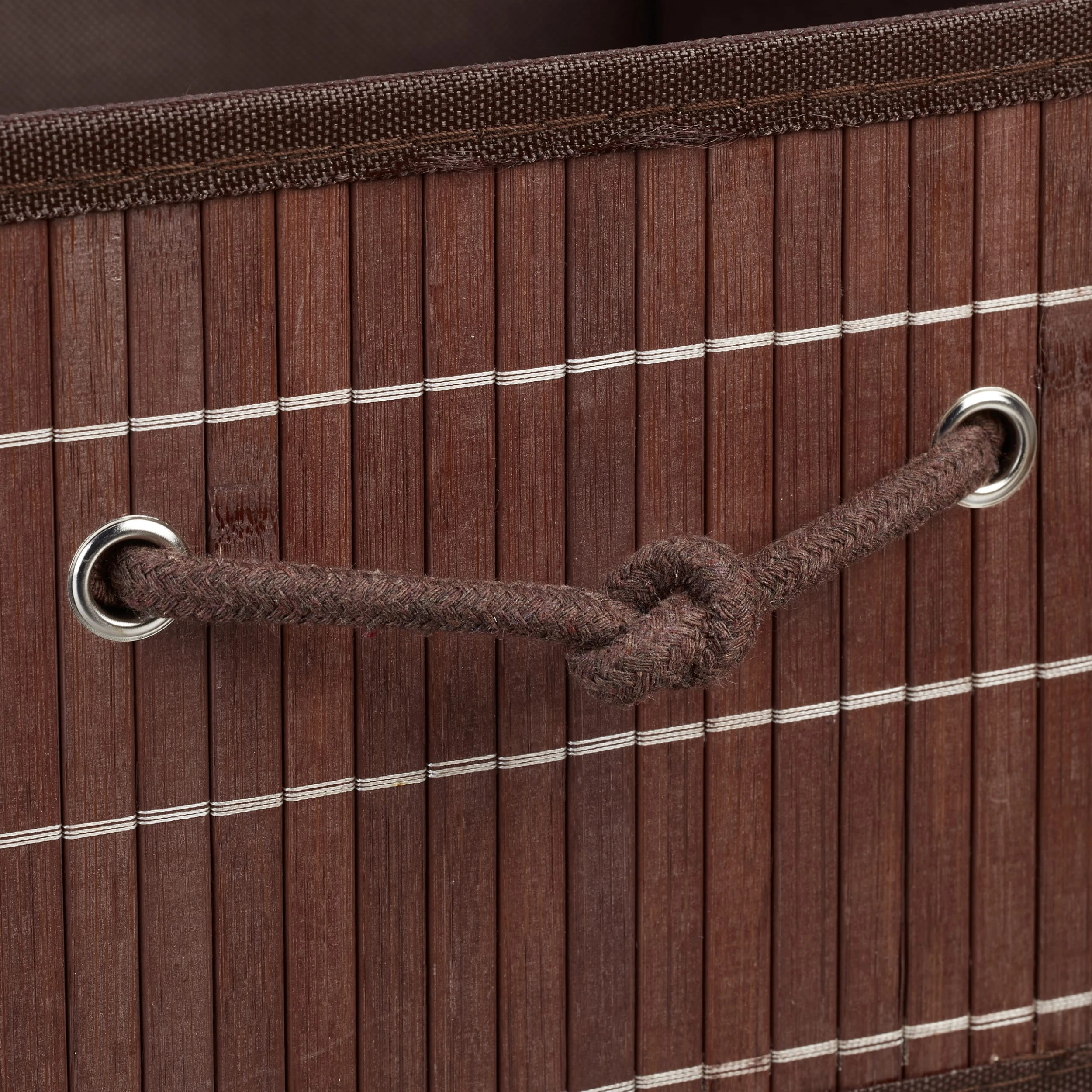 Relaxdays 8x Aufbewahrungskorb In Braun - (B)32 X (H)16,5 X (T)35 Cm – Bild 7