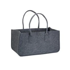 Relaxdays 8x Filzkörbe In Anthrazit - (B)25 X (H)25 X (T)50 Cm