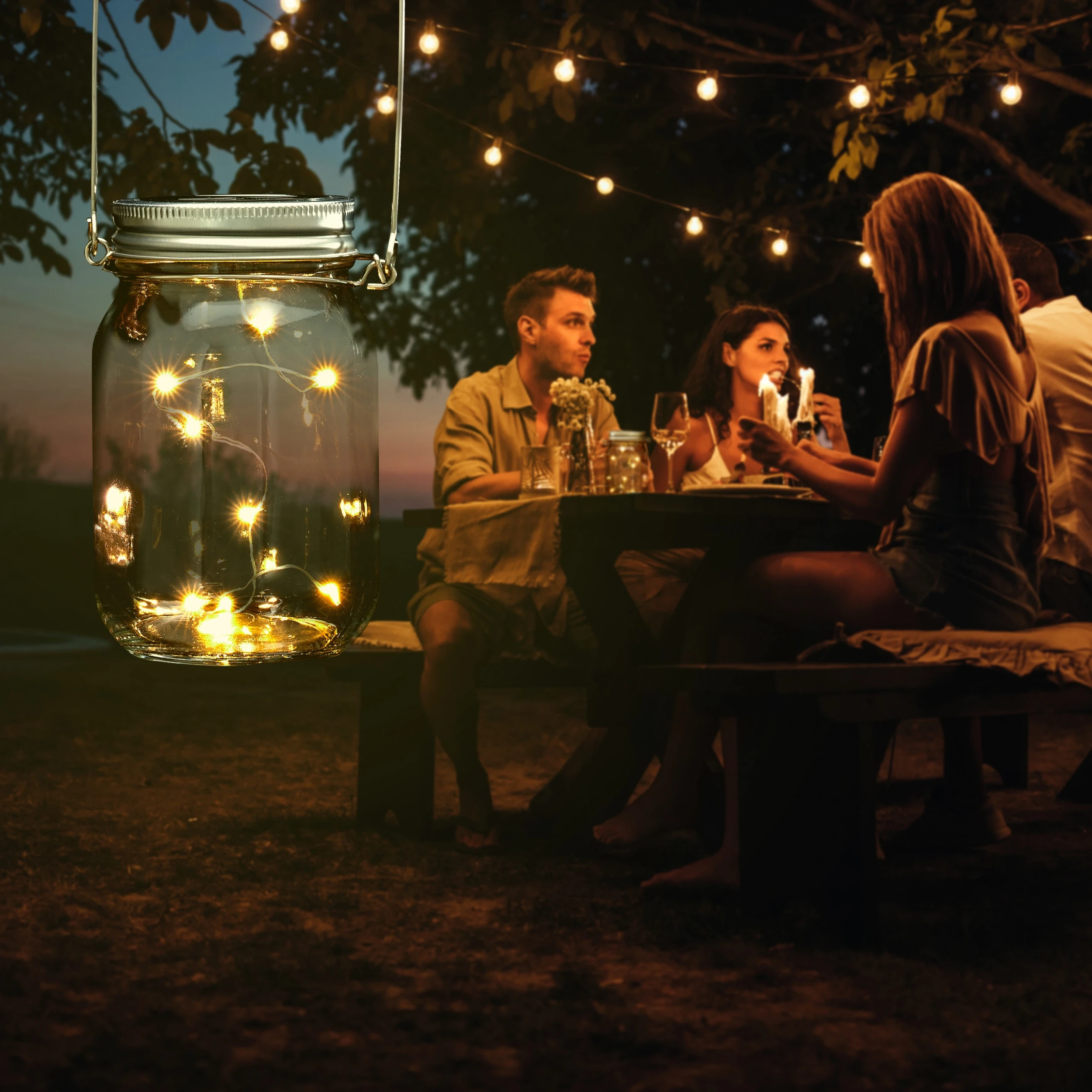 Relaxdays 8x Solarglas In Transparent – Bild 3