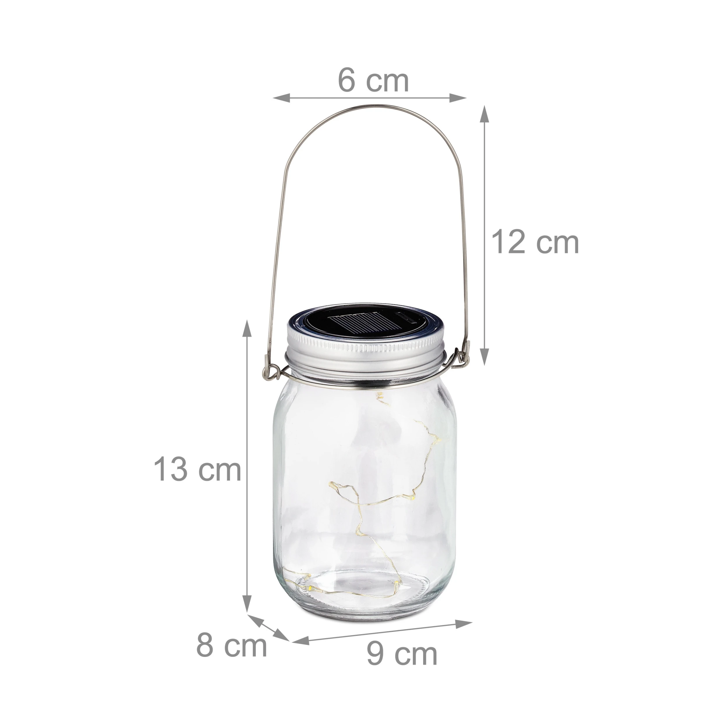 Relaxdays 8x Solarglas In Transparent – Bild 4