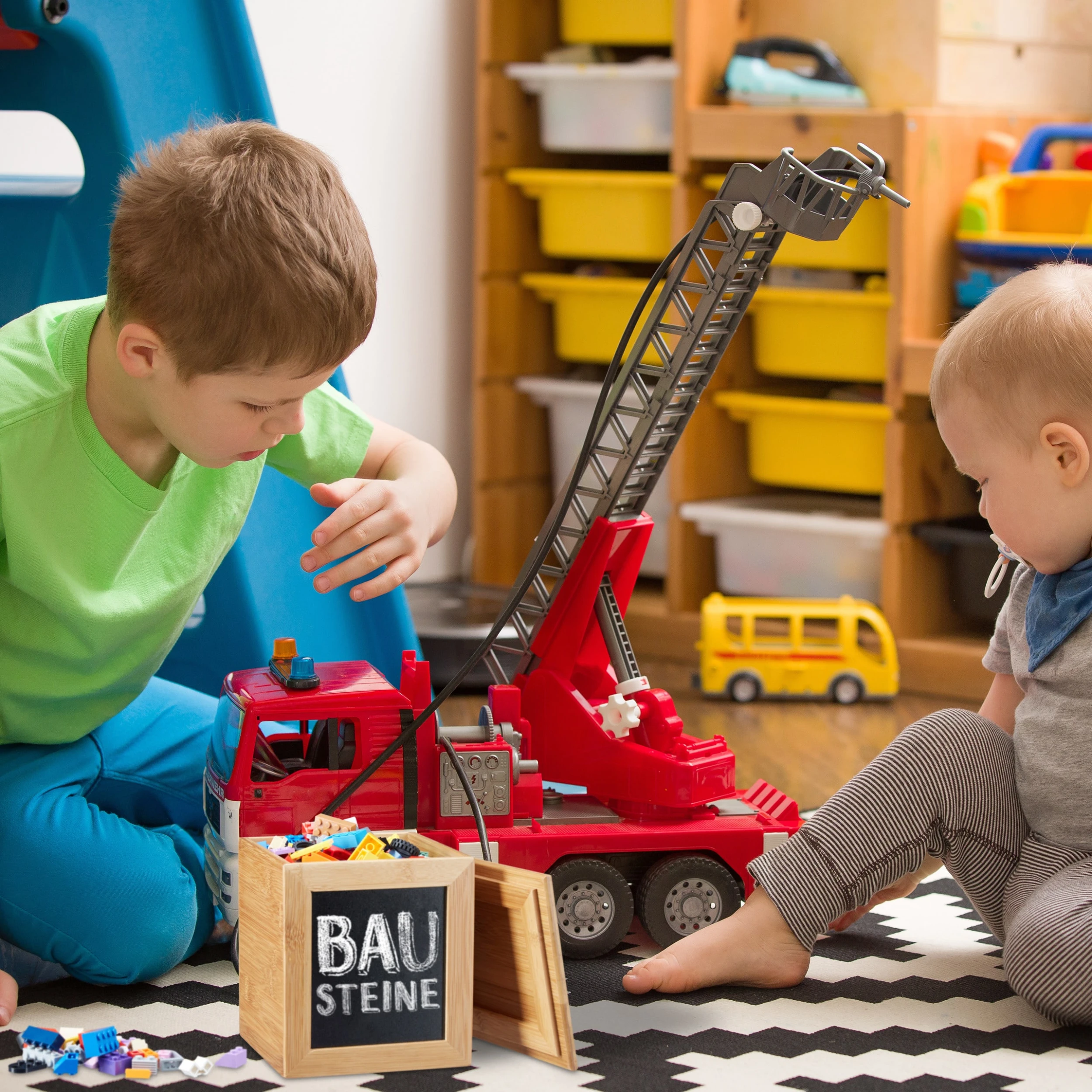 Relaxdays Aufbewahrungsbox In Natur - (B)15,5 X (H)17 X (T)15,5 Cm – Bild 2