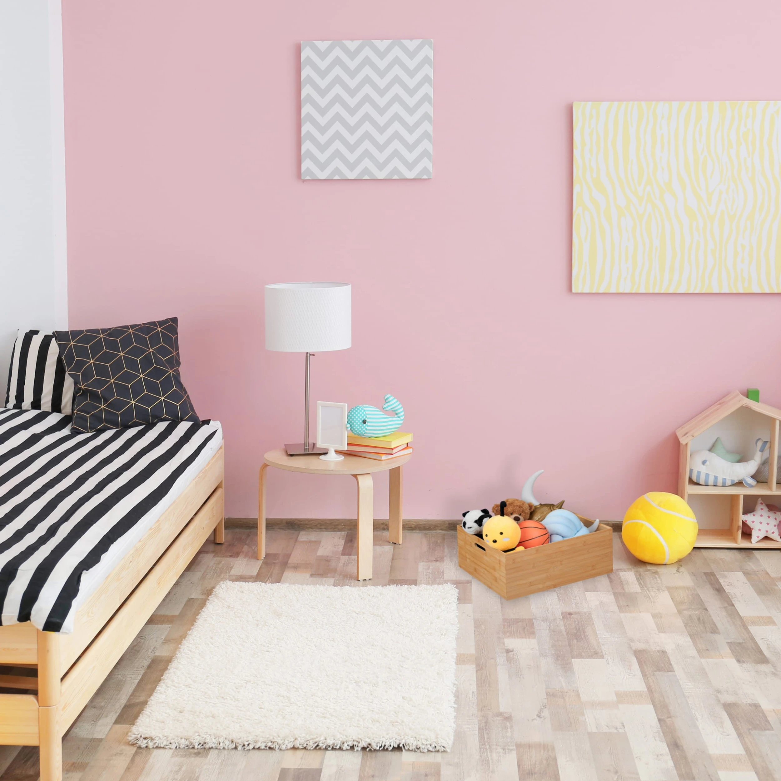 Relaxdays Aufbewahrungsbox In Natur - (B)50 X (H)21 X (T)40 Cm – Bild 2