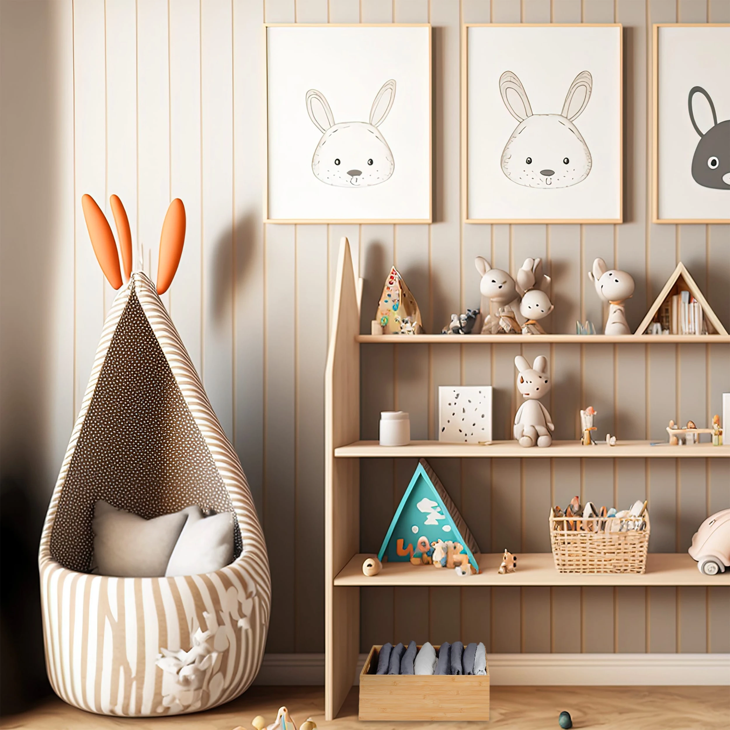 Relaxdays Aufbewahrungsbox In Natur - (B)50 X (H)21 X (T)40 Cm – Bild 5