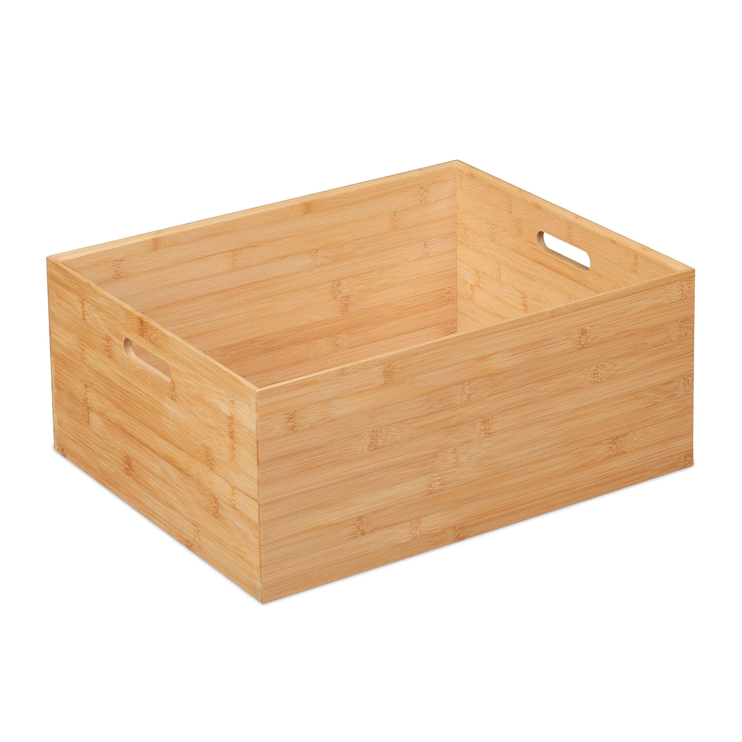 Relaxdays Aufbewahrungsbox In Natur - (B)50 X (H)21 X (T)40 Cm