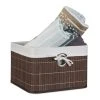 Relaxdays Aufbewahrungskorb In Braun - (B)31 X (H)20 X (T)31 Cm