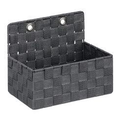 Relaxdays Aufbewahrungskorb In Grau - (B)25x (H)20 X (T)15 Cm