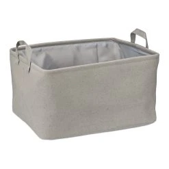 Relaxdays Aufbewahrungskorb In Grau - (B)48 X (H)30 X (T)38 Cm
