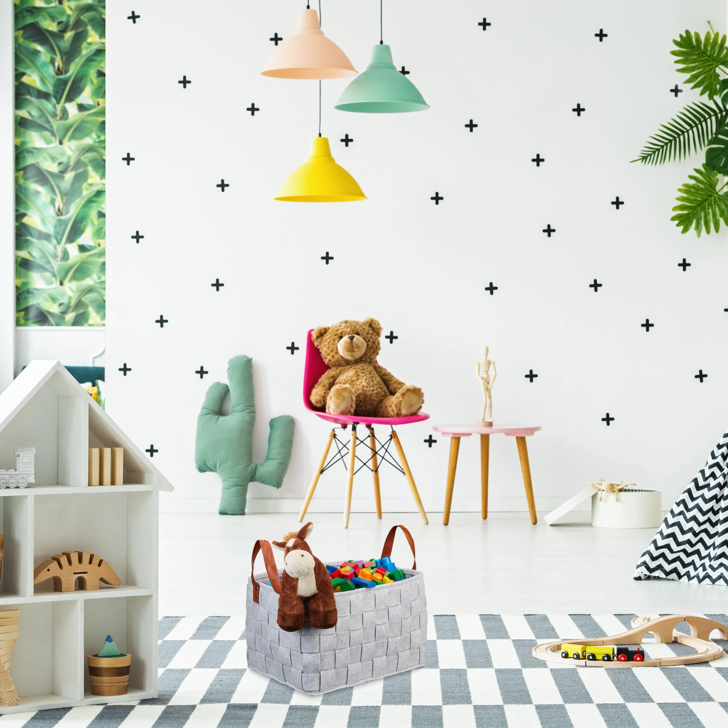 Relaxdays Aufbewahrungskorb In Hellgrau – Bild 5