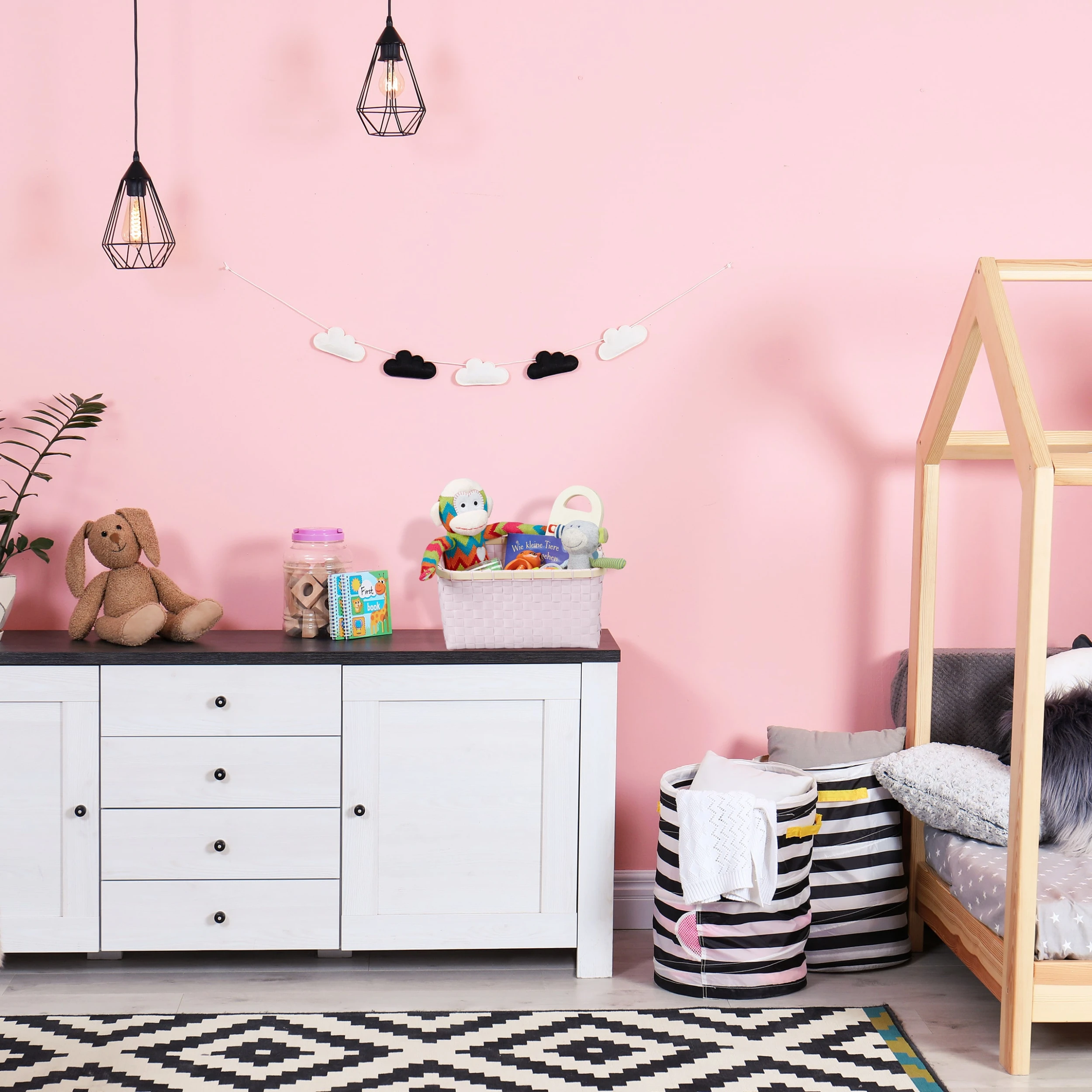 Relaxdays Aufbewahrungskorb In Rosa – Bild 2