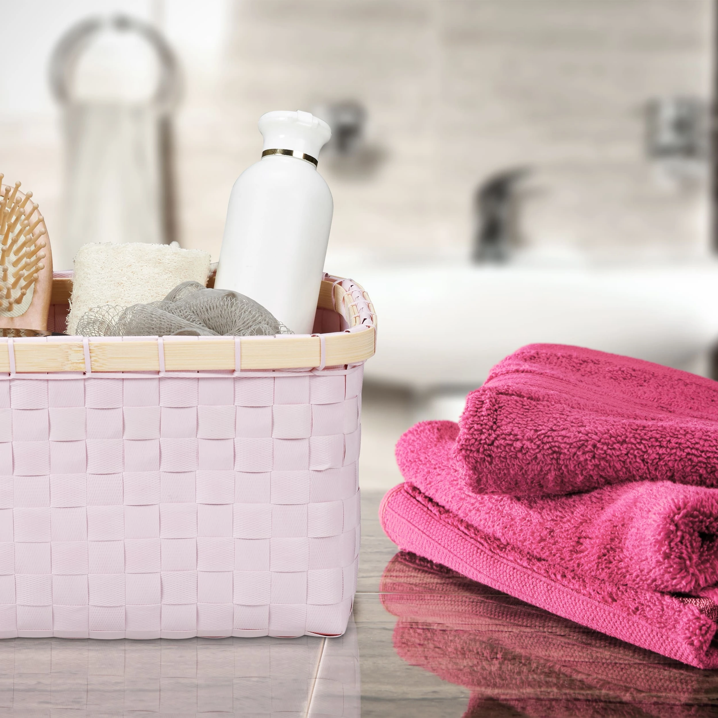 Relaxdays Aufbewahrungskorb In Rosa – Bild 5