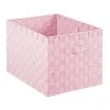 Relaxdays Aufbewahrungskorb In Rosa - (B)40 X (H)26 X (T)30 Cm
