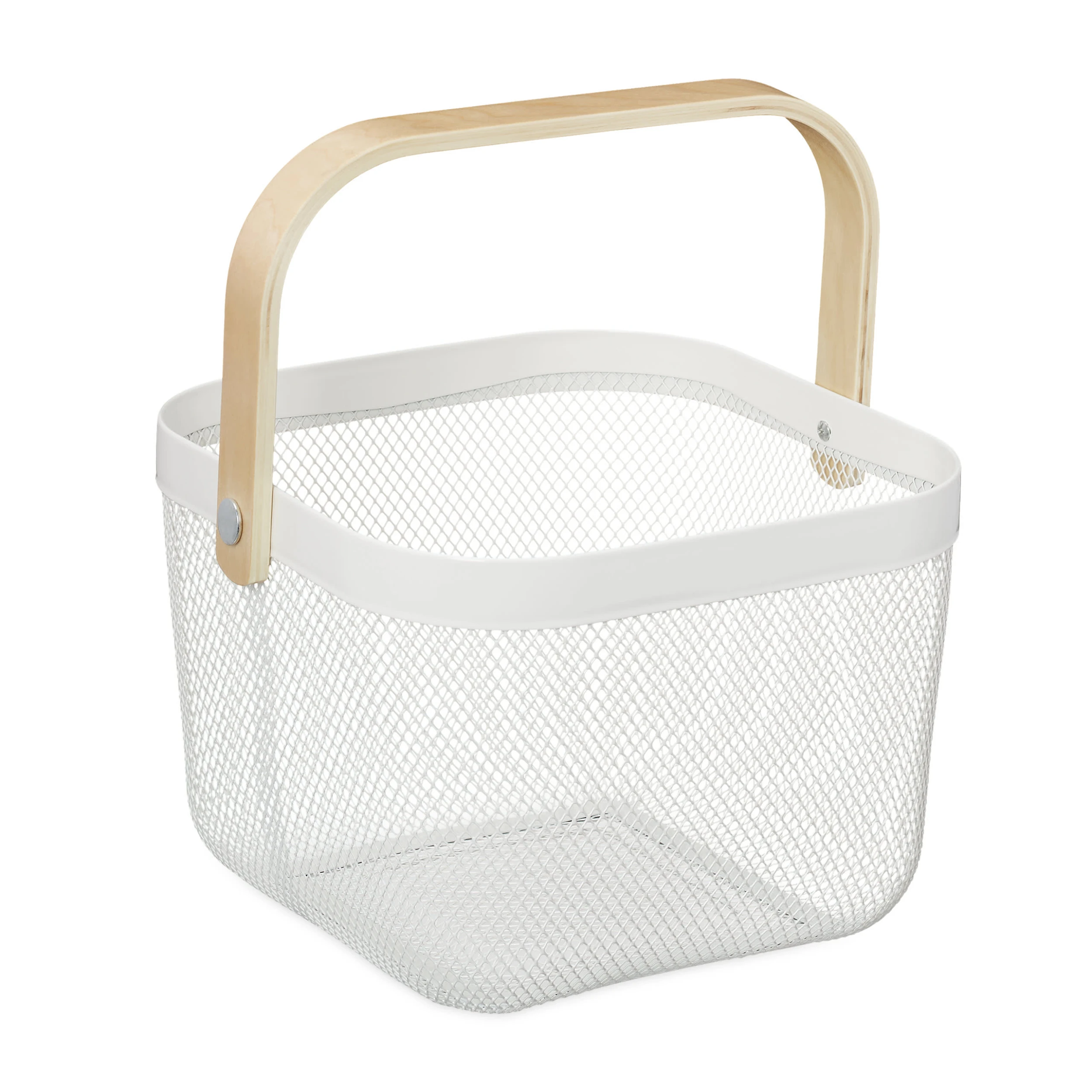 Relaxdays Aufbewahrungskorb In Weiß - (B)26 X (H)17,5 X (T)24,5 Cm