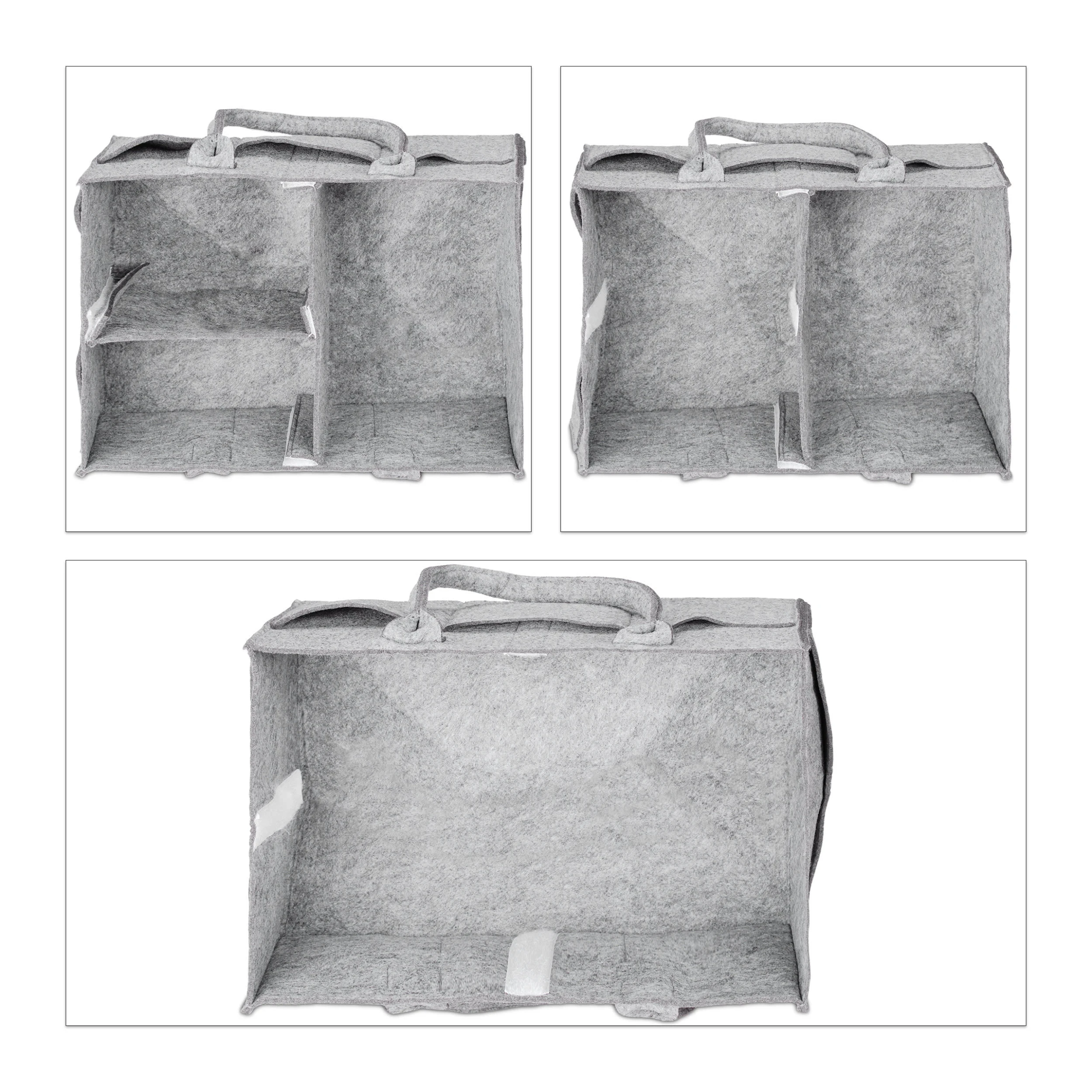 Relaxdays Baby-Windel-Caddy In Hellgrau – Bild 6