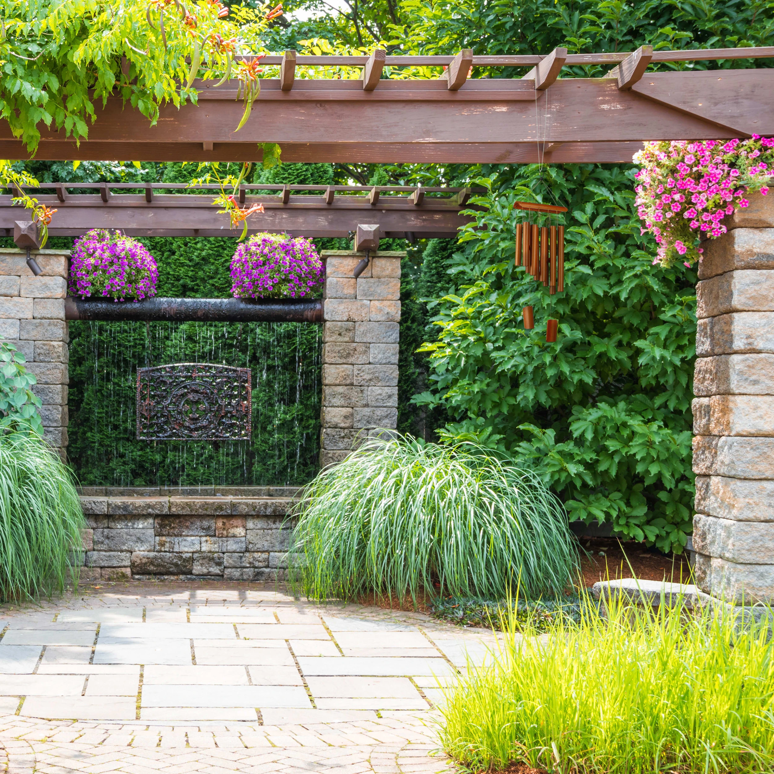 Relaxdays Bambus Windspiel In Natur - (B)18,5 X (H)58,5 X (T)6,5 Cm – Bild 5