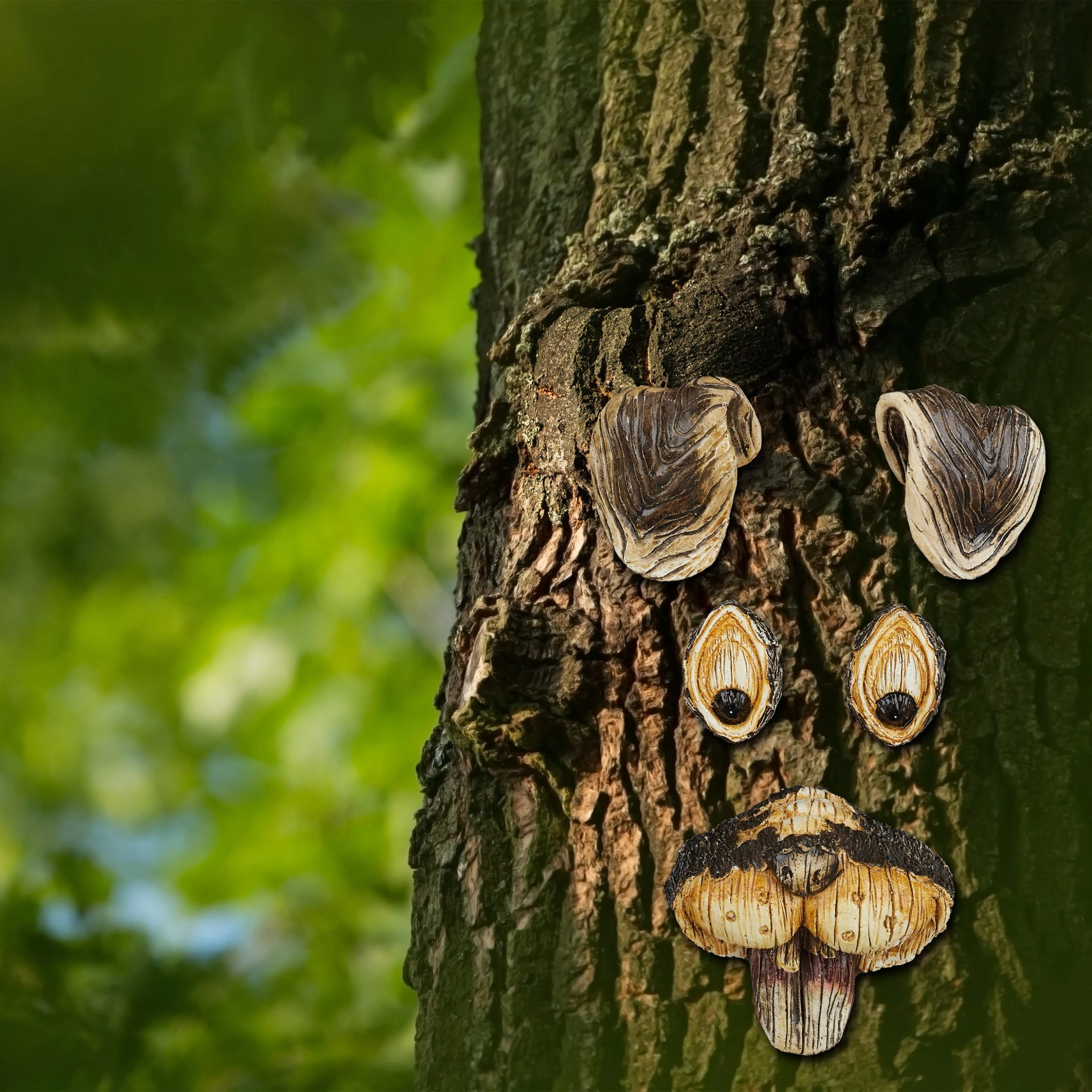 Relaxdays Baumgesicht Hase In Braun/Beige – Bild 2