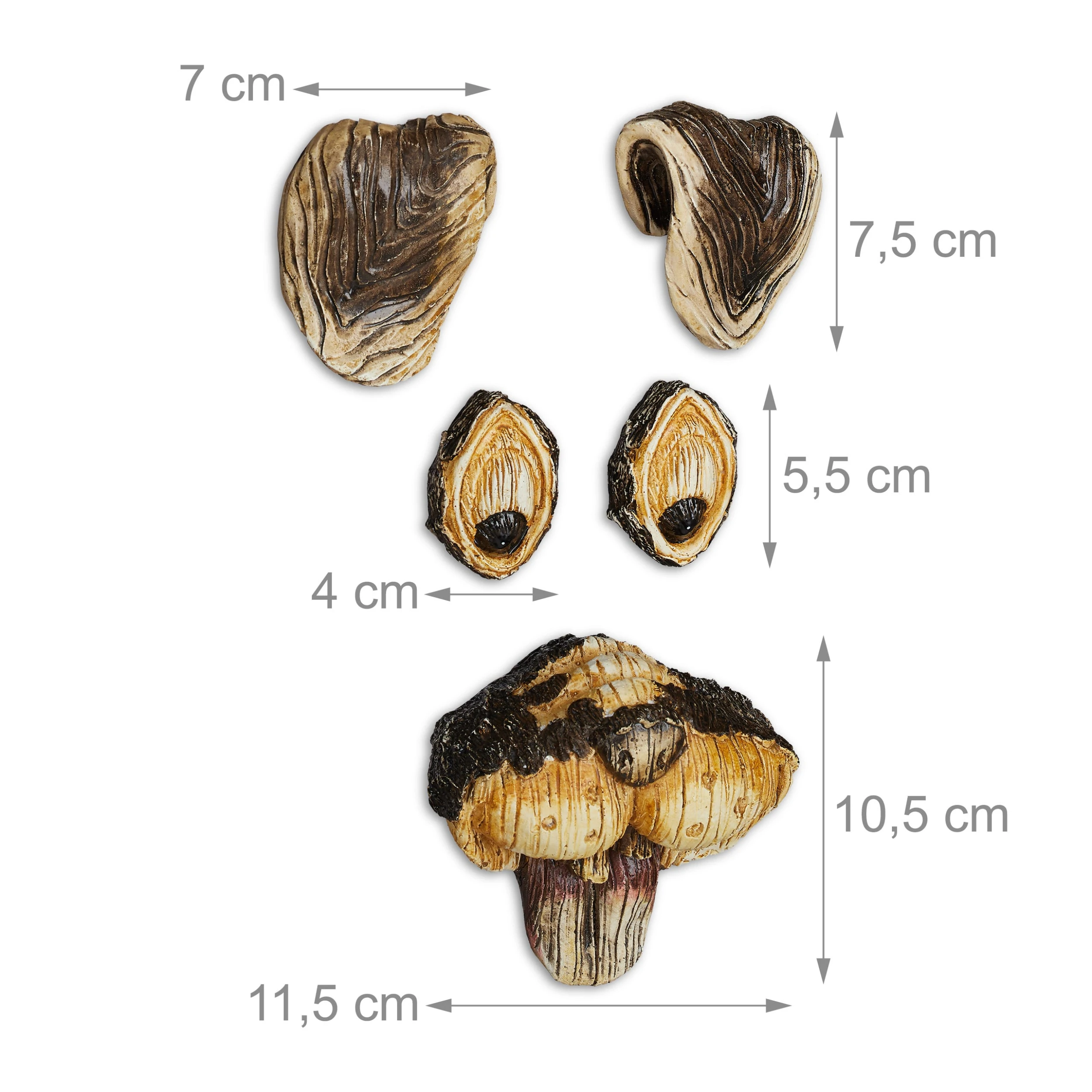 Relaxdays Baumgesicht Hase In Braun/Beige – Bild 4