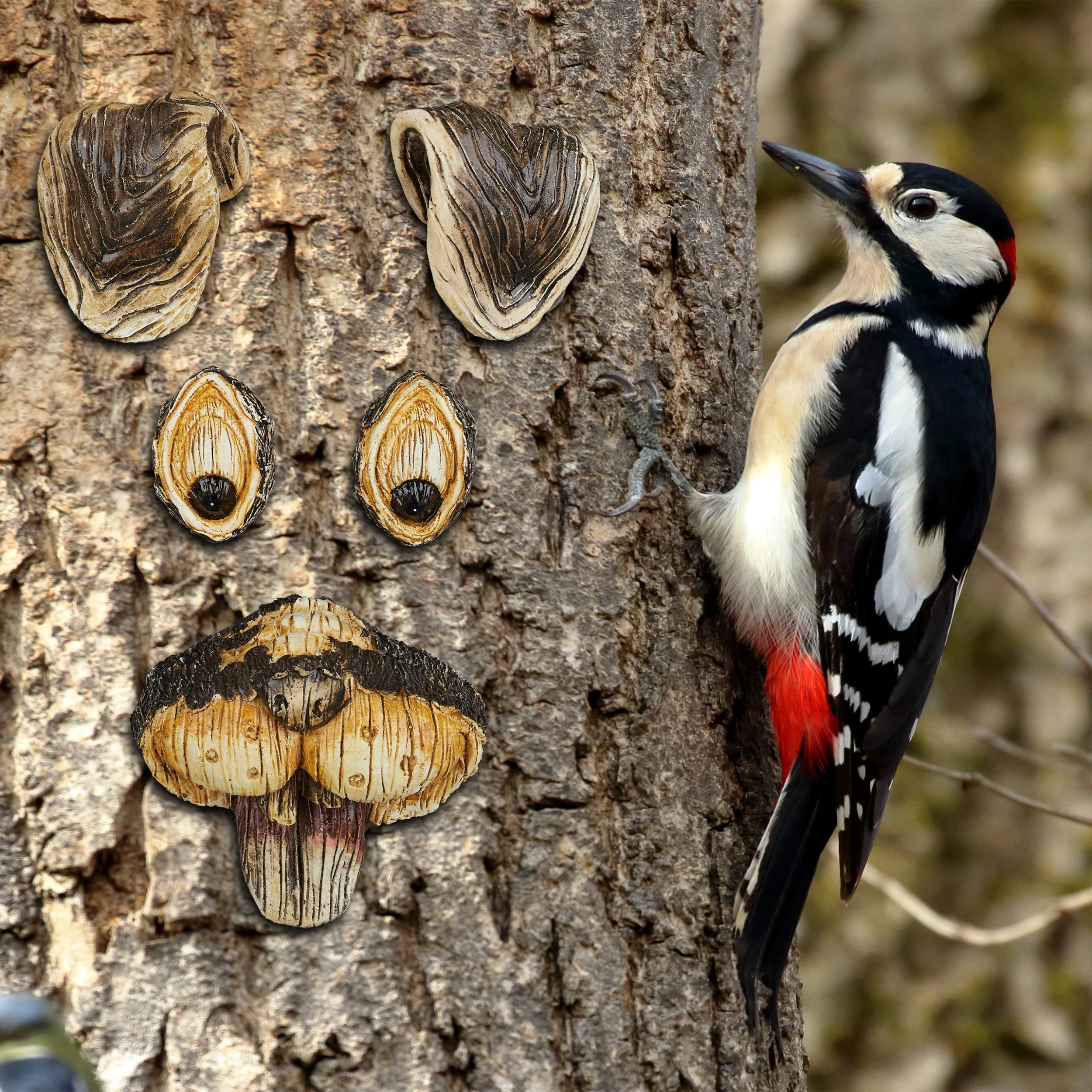 Relaxdays Baumgesicht Hase In Braun/Beige – Bild 5