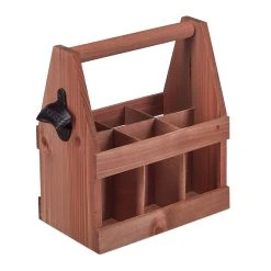 Relaxdays Bierträger In Braun