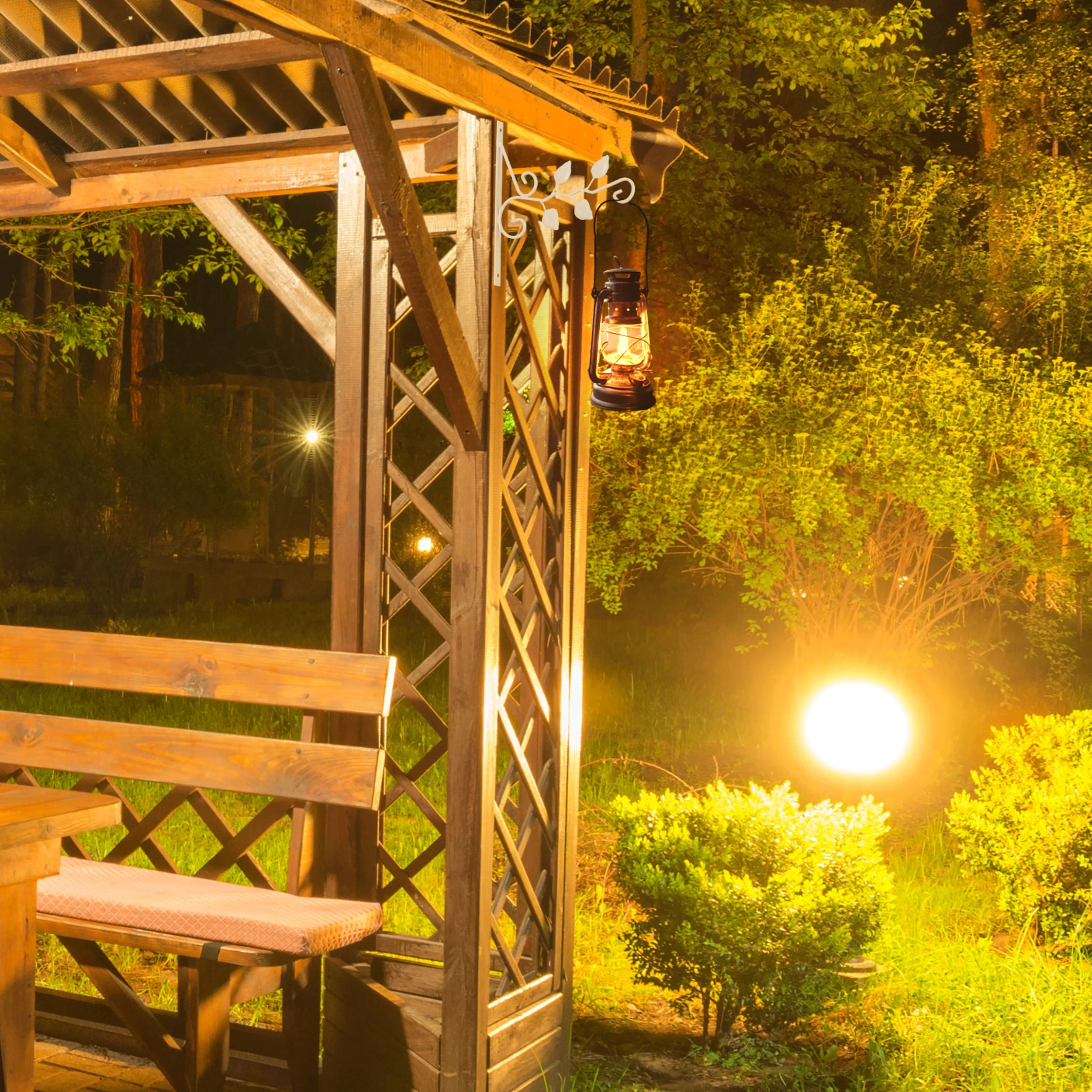 Relaxdays Blumenampelhalterung "Blätter" In Weiß – Bild 5