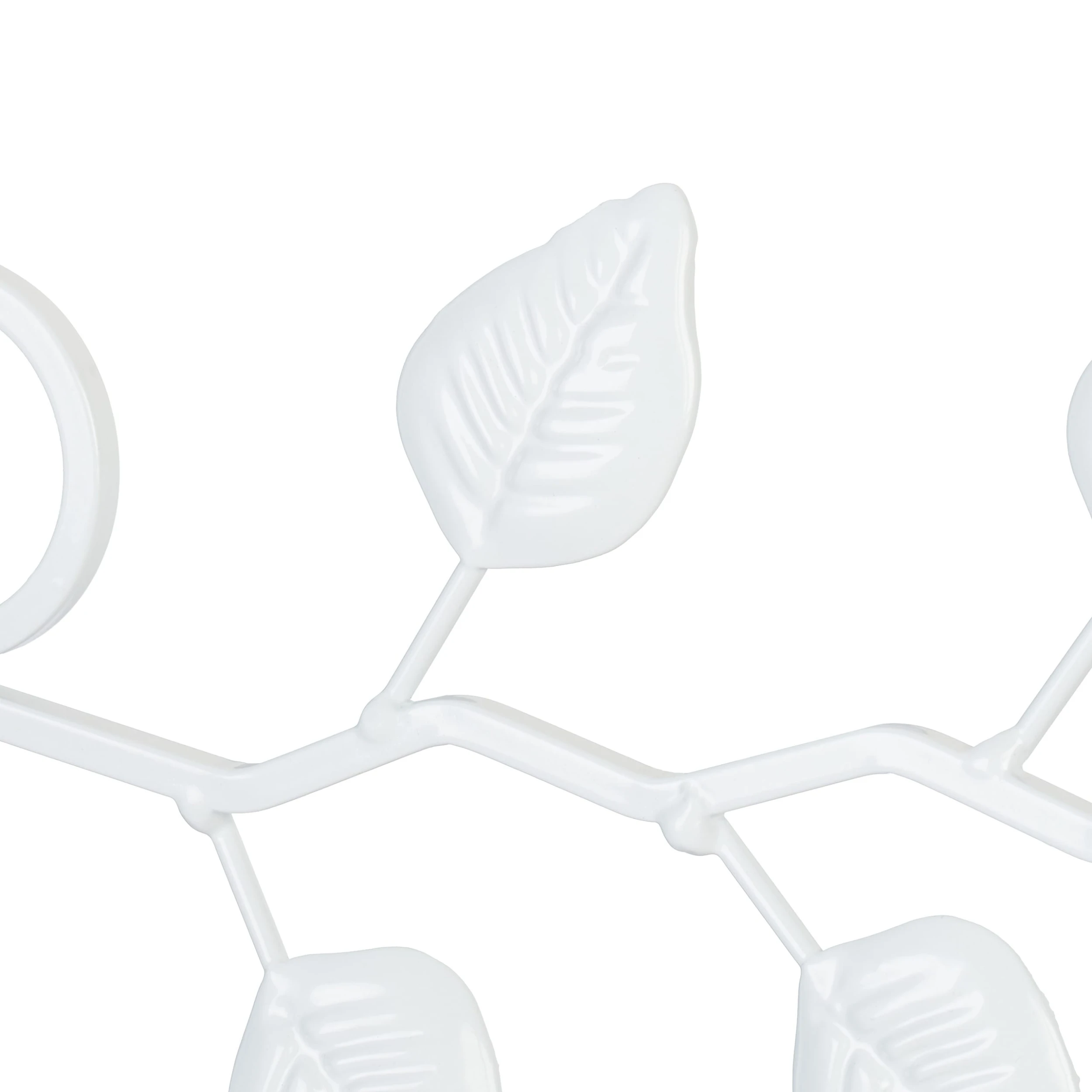 Relaxdays Blumenampelhalterung "Blätter" In Weiß – Bild 6