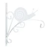 Relaxdays Blumenampelhalterung "Schnecke" In Weiß