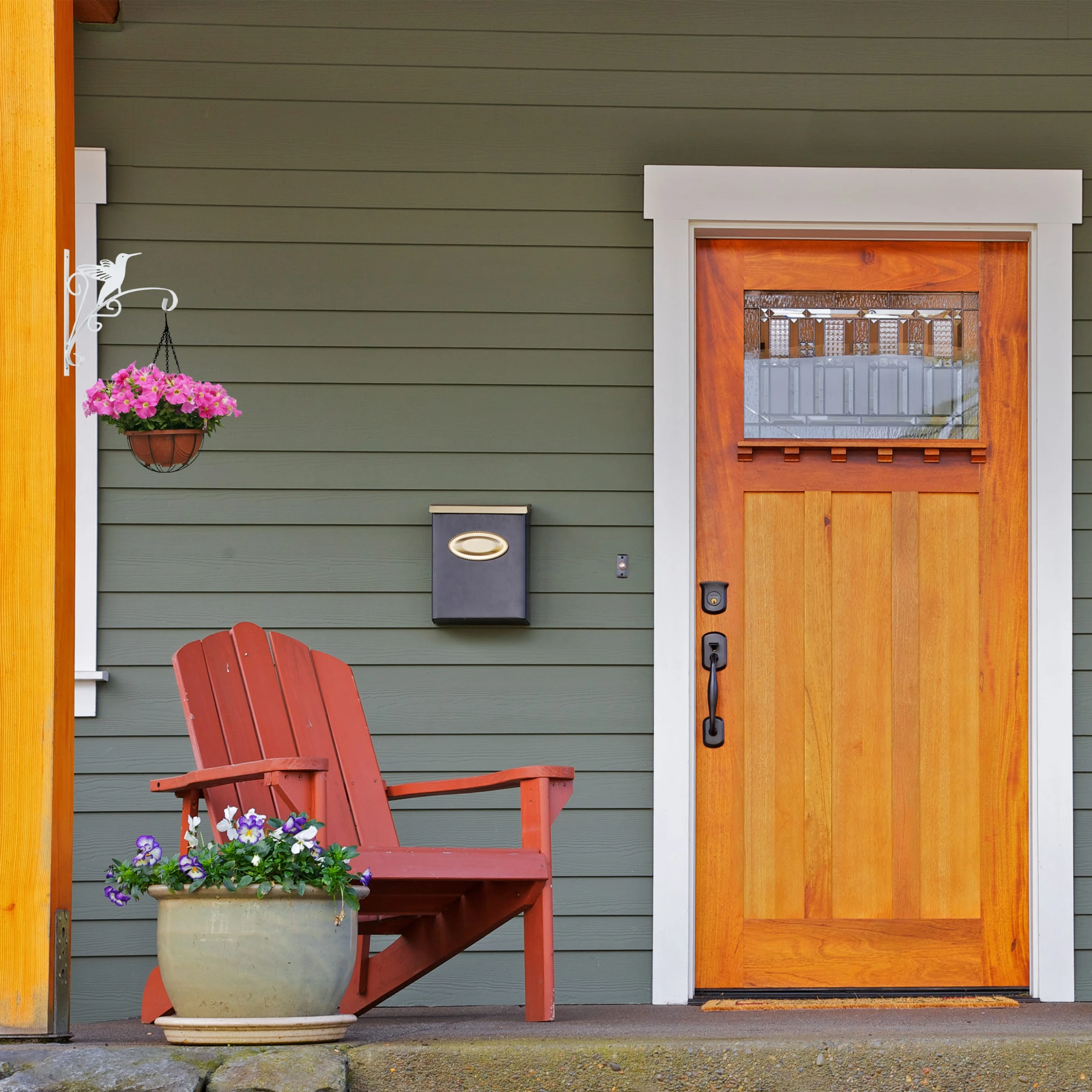 Relaxdays Blumenampelhalterung "Vogel" In Weiß – Bild 3
