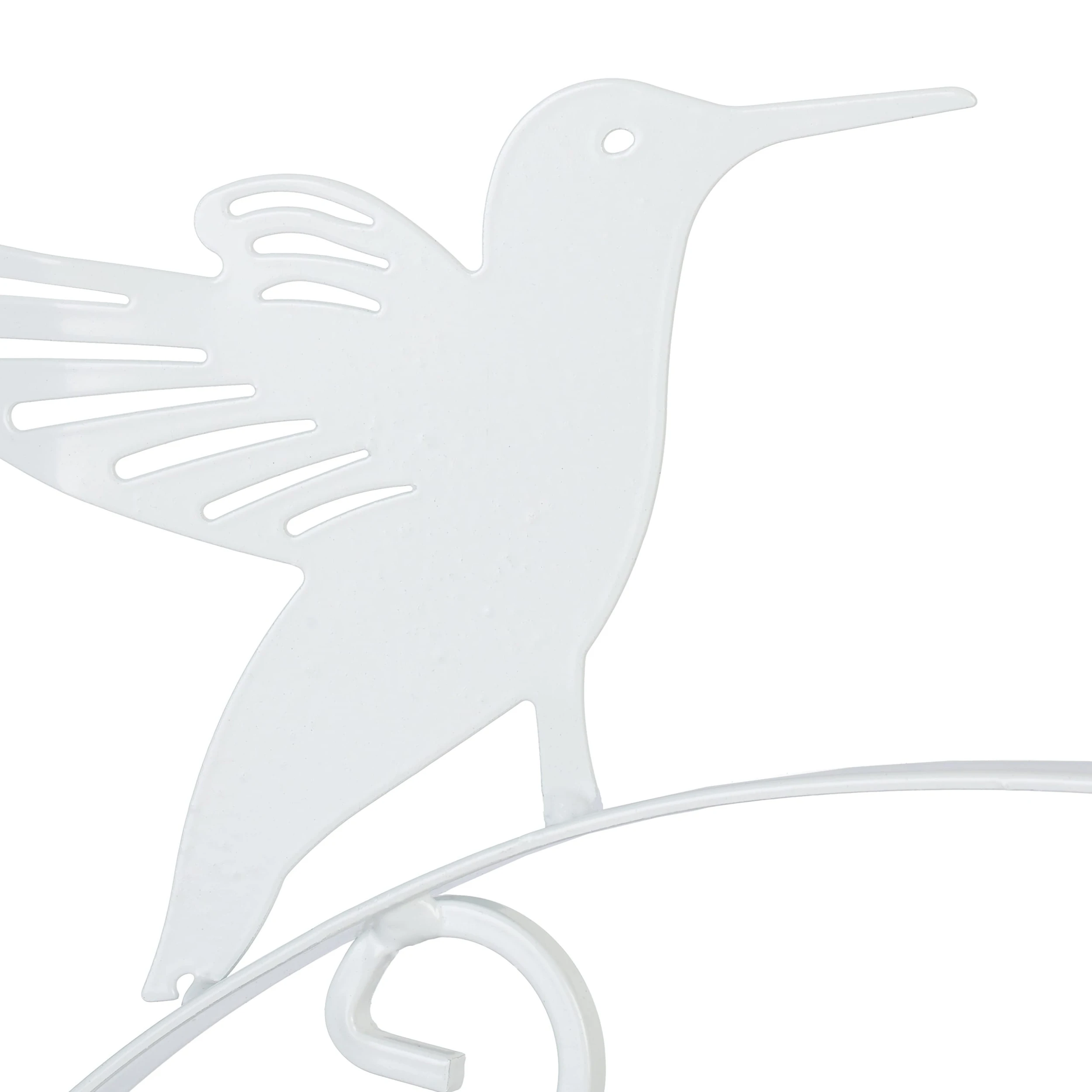 Relaxdays Blumenampelhalterung "Vogel" In Weiß – Bild 6