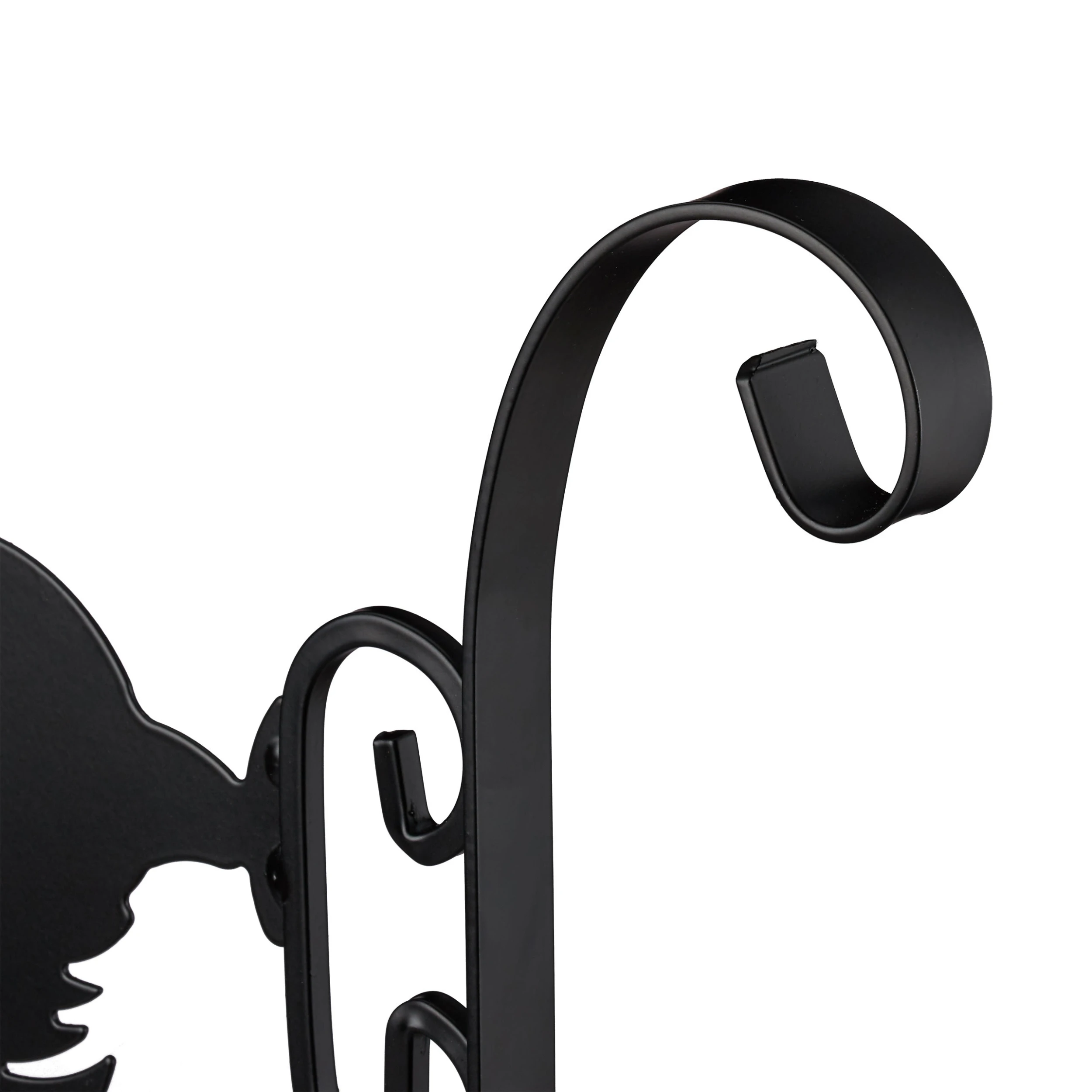 Relaxdays Blumenhaken "Hahn" In Schwarz – Bild 6