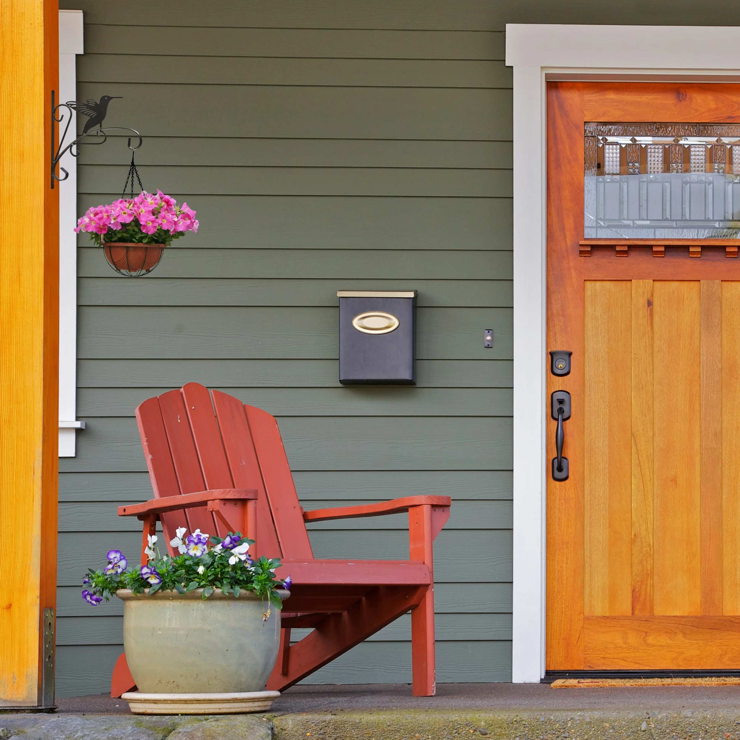 Relaxdays Blumenhaken "Hahn" In Schwarz – Bild 3