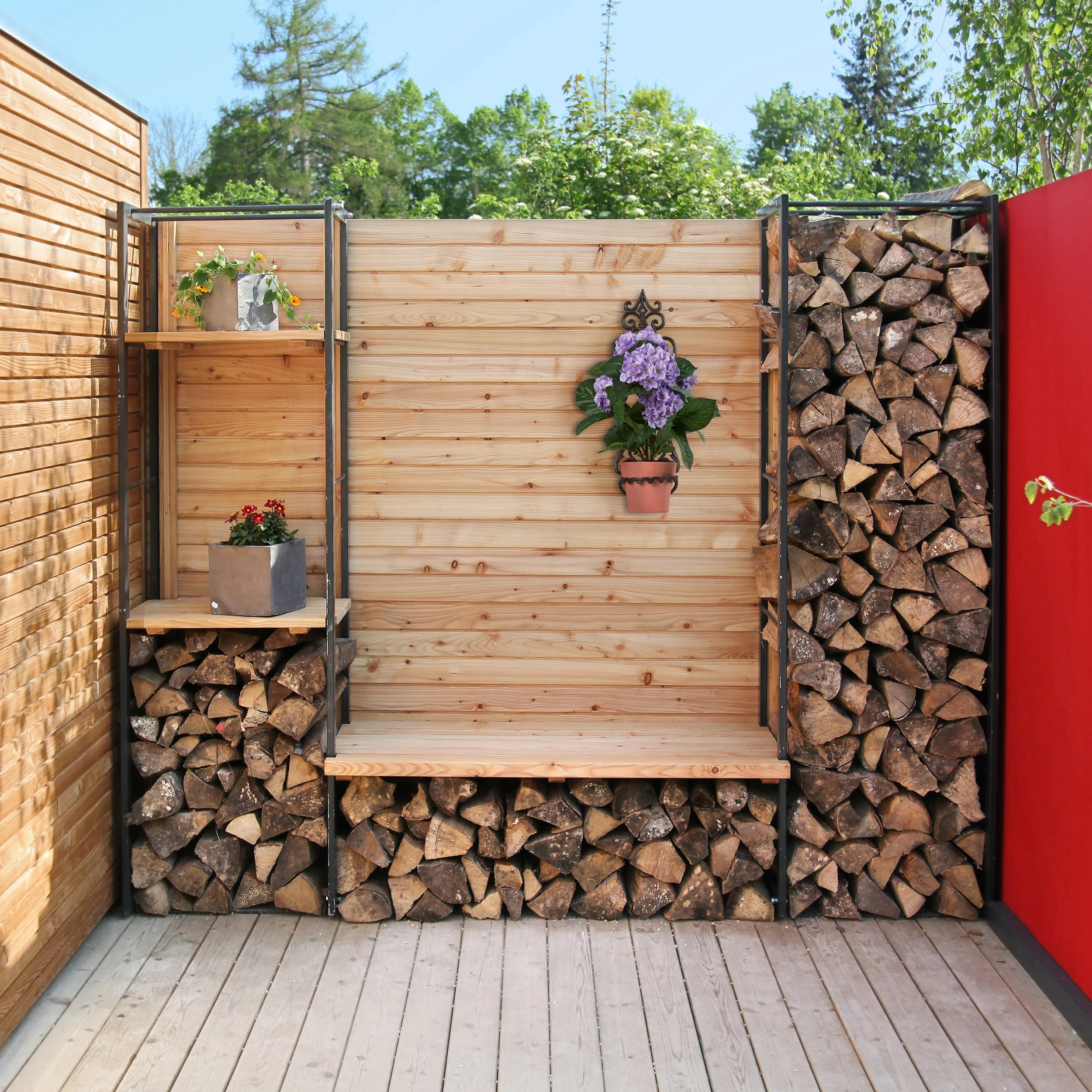 Relaxdays Blumenhalter In Braun - Ø 14,5 Cm – Bild 2