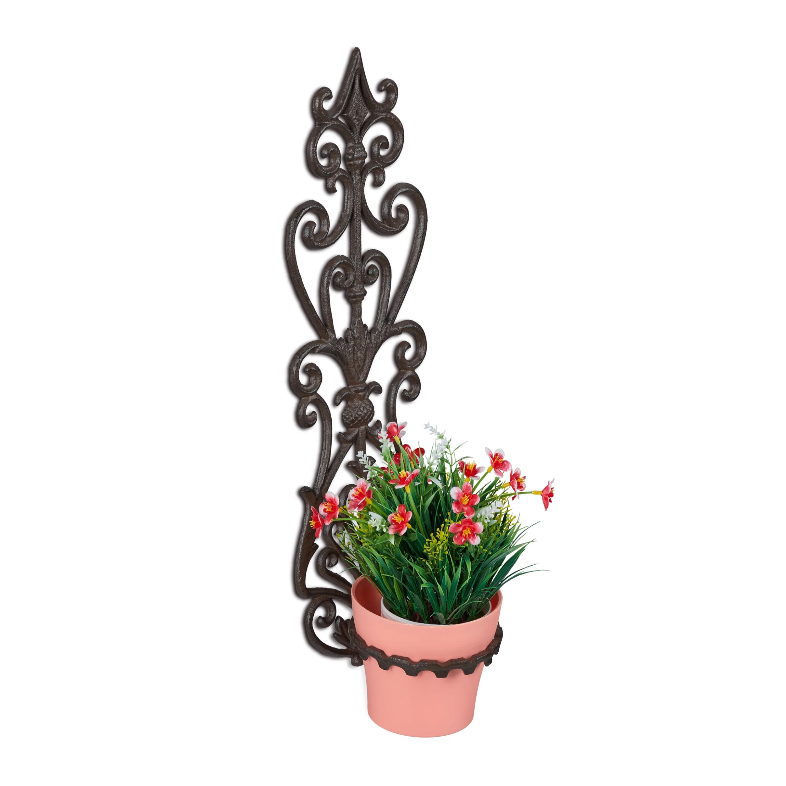Relaxdays Blumenhalter In Braun - Ø 14,5 Cm – Bild 8