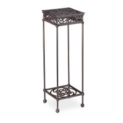 Relaxdays Blumenhocker In Braun - (B)24 X (H)73 X (T)24 Cm