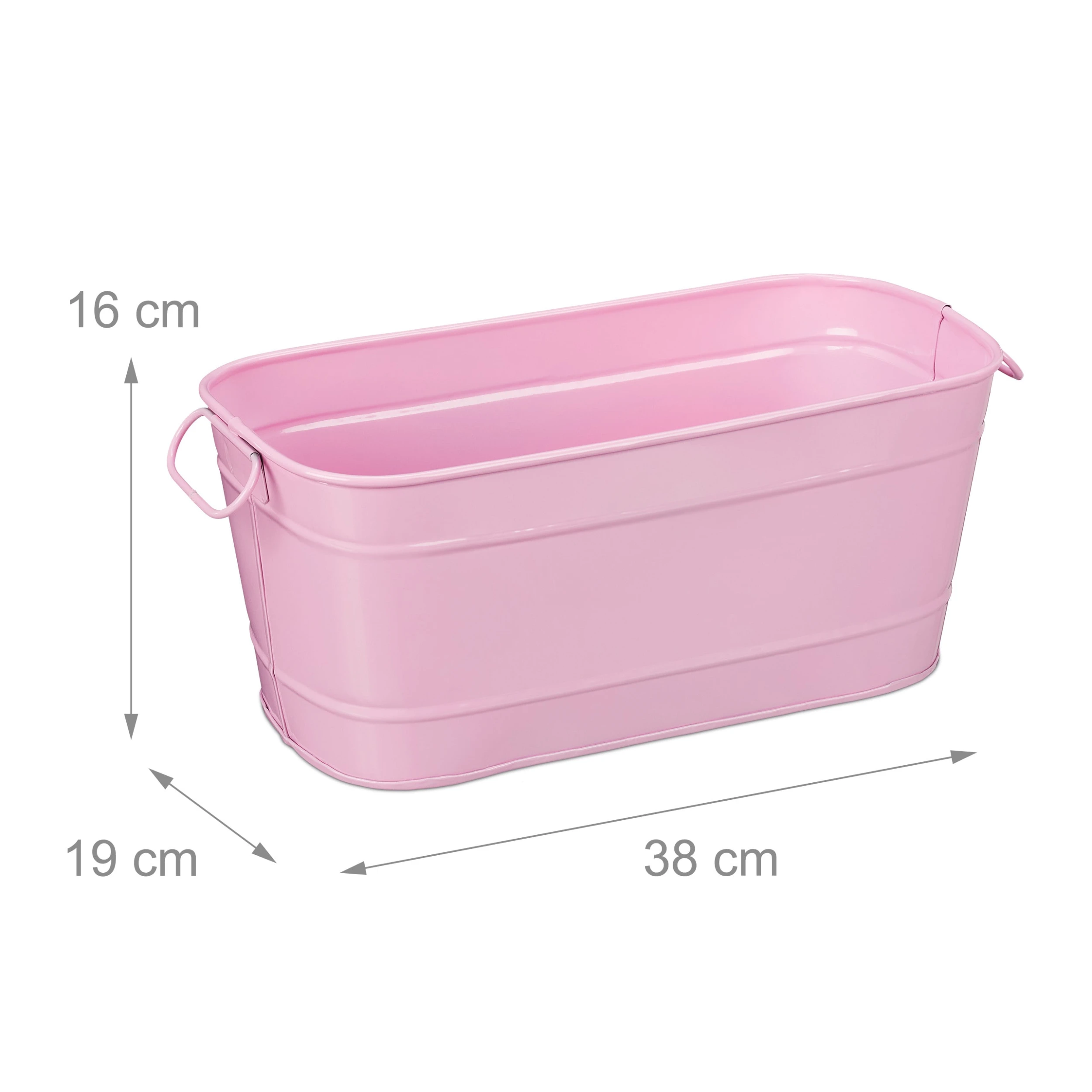 Relaxdays Blumenkasten In Rosa – Bild 4