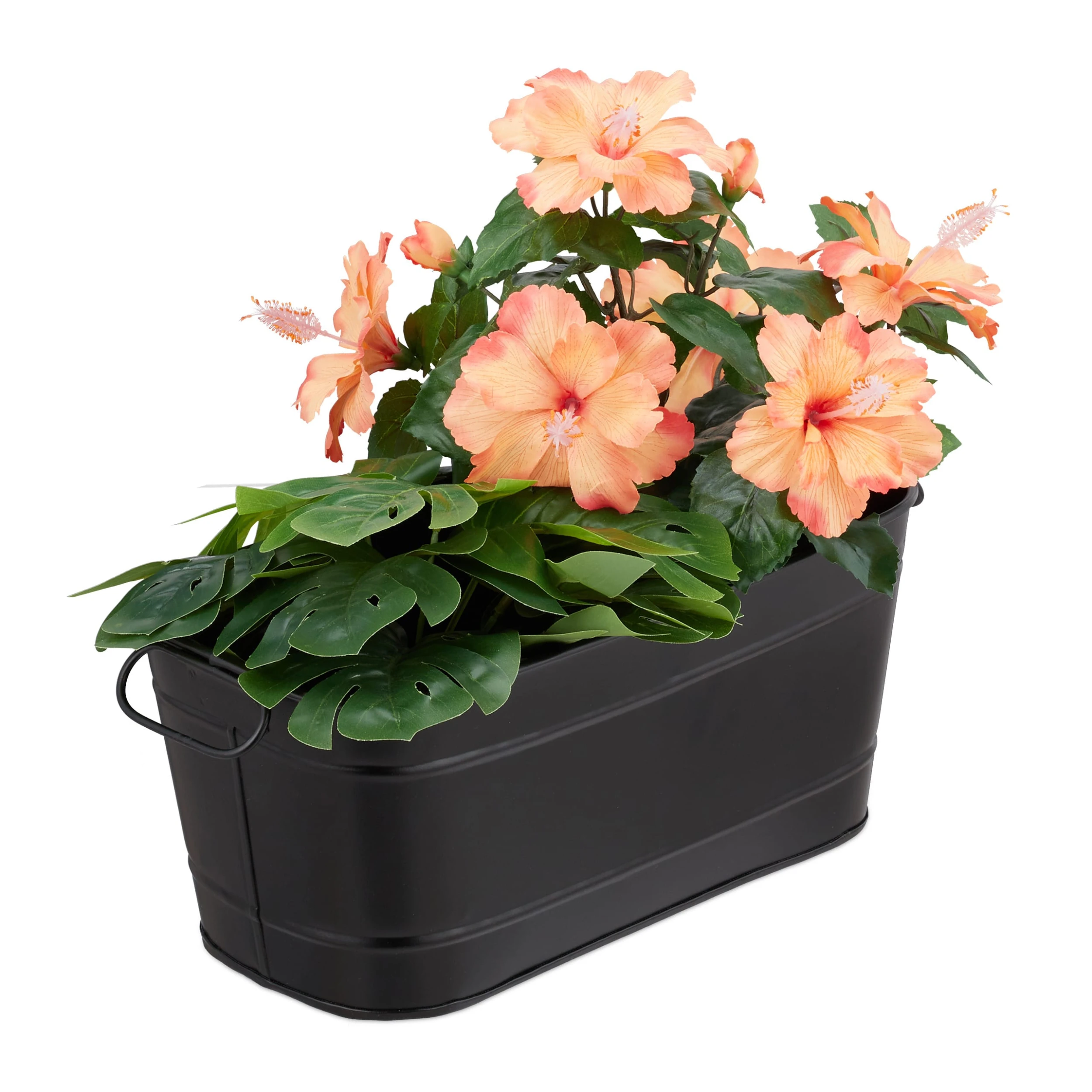 Relaxdays Blumenkasten In Schwarz - (B)38x (H)16 X (T)19 Cm – Bild 8