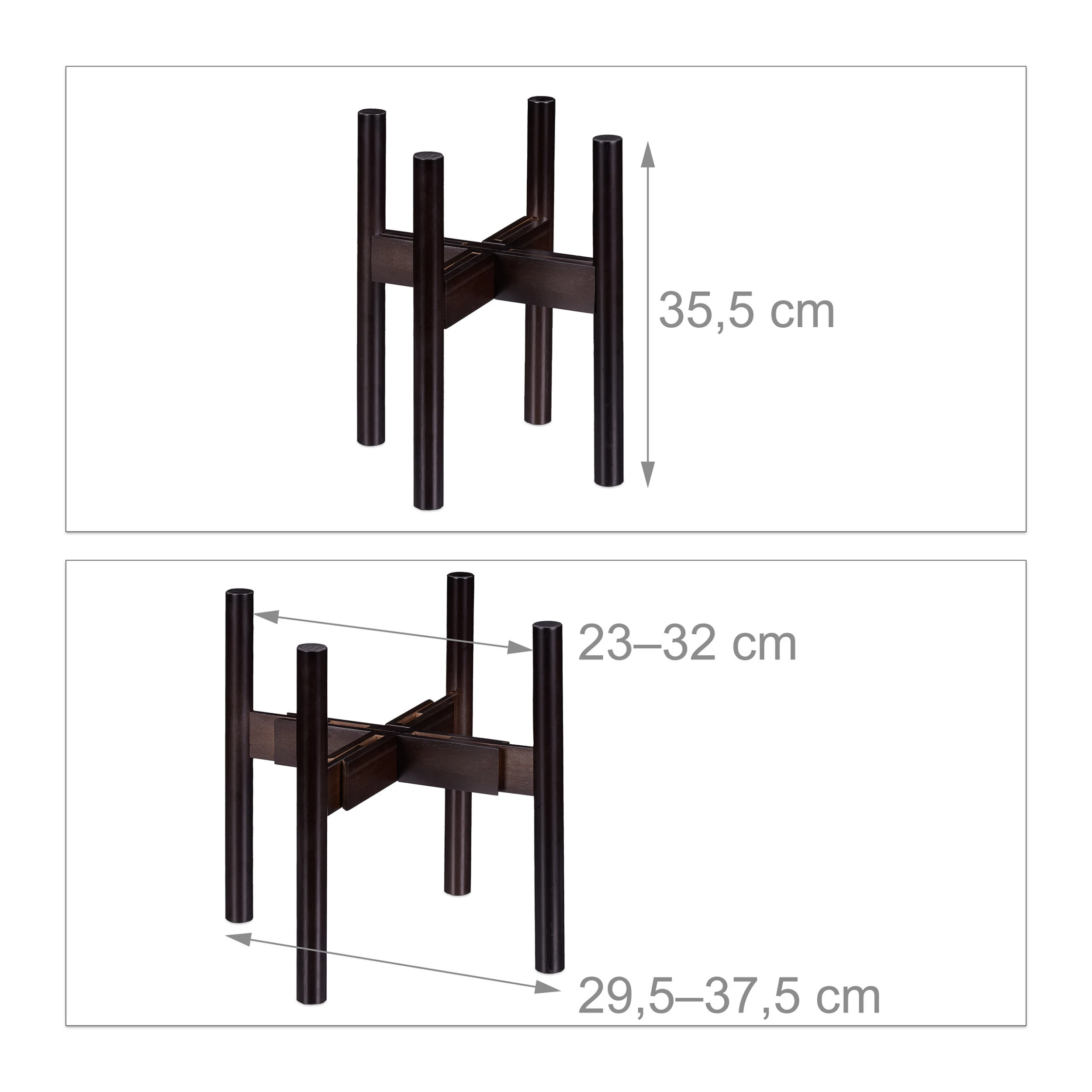 Relaxdays Blumenständer In Braun – Bild 4