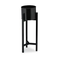 Relaxdays Blumenständer In Schwarz - (H)60 X Ø 21,5 Cm