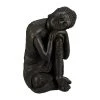 Relaxdays Buddha Figur In Dunkelgrau - (H)60 Cm