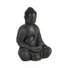 Relaxdays Buddha Figur In Dunkelgrau - (H)70 Cm