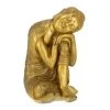Relaxdays Buddha-Figur In Gold