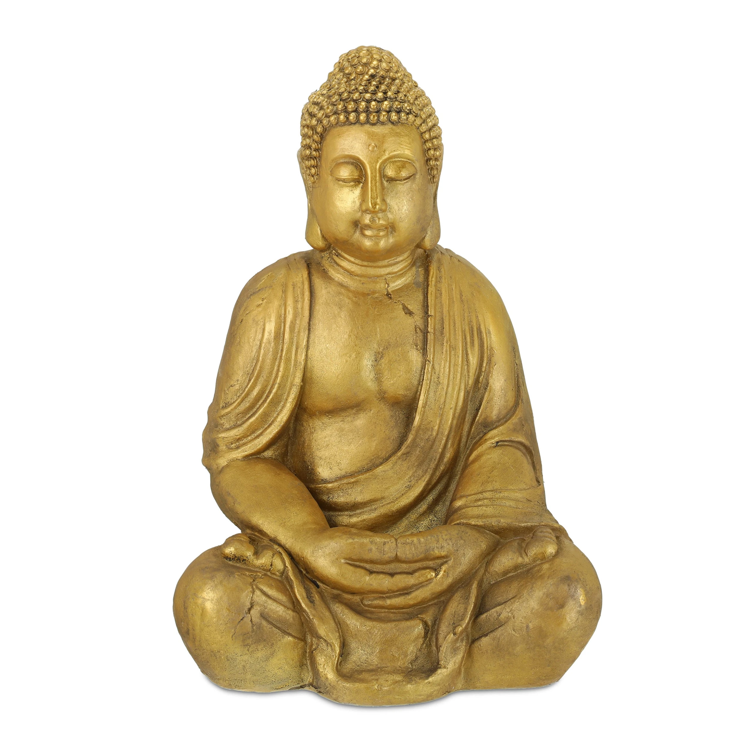 Relaxdays Buddha-Figur In Gold – Bild 8