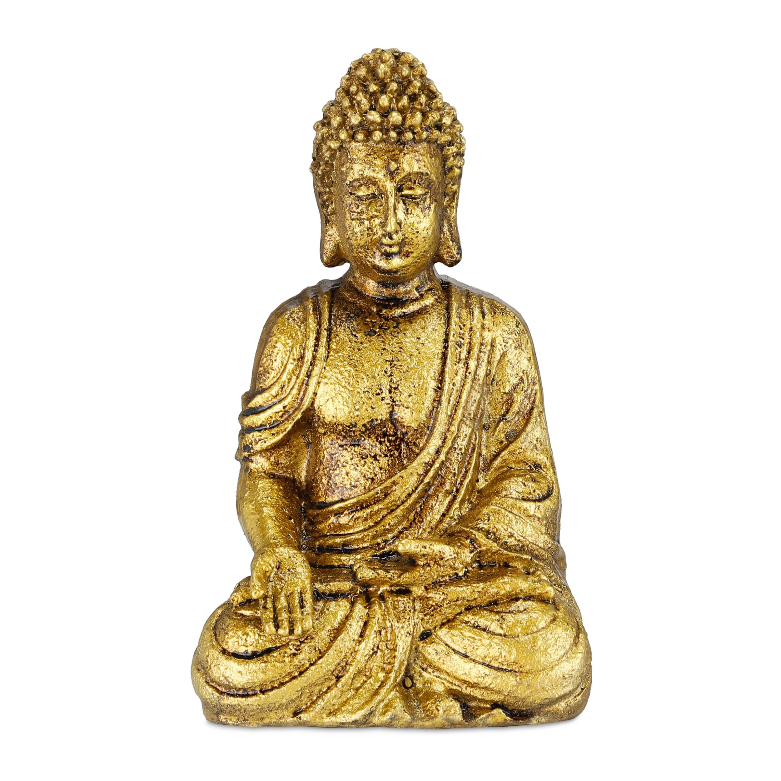 Relaxdays Buddha-Figur In Gold – Bild 8