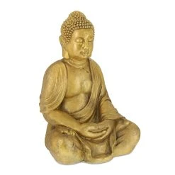 Relaxdays Buddha-Figur In Gold