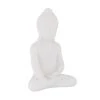 Relaxdays Buddha-Figur In Weiß - (H)17 Cm
