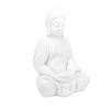 Relaxdays Buddha-Figur In Weiß - (H)70 Cm